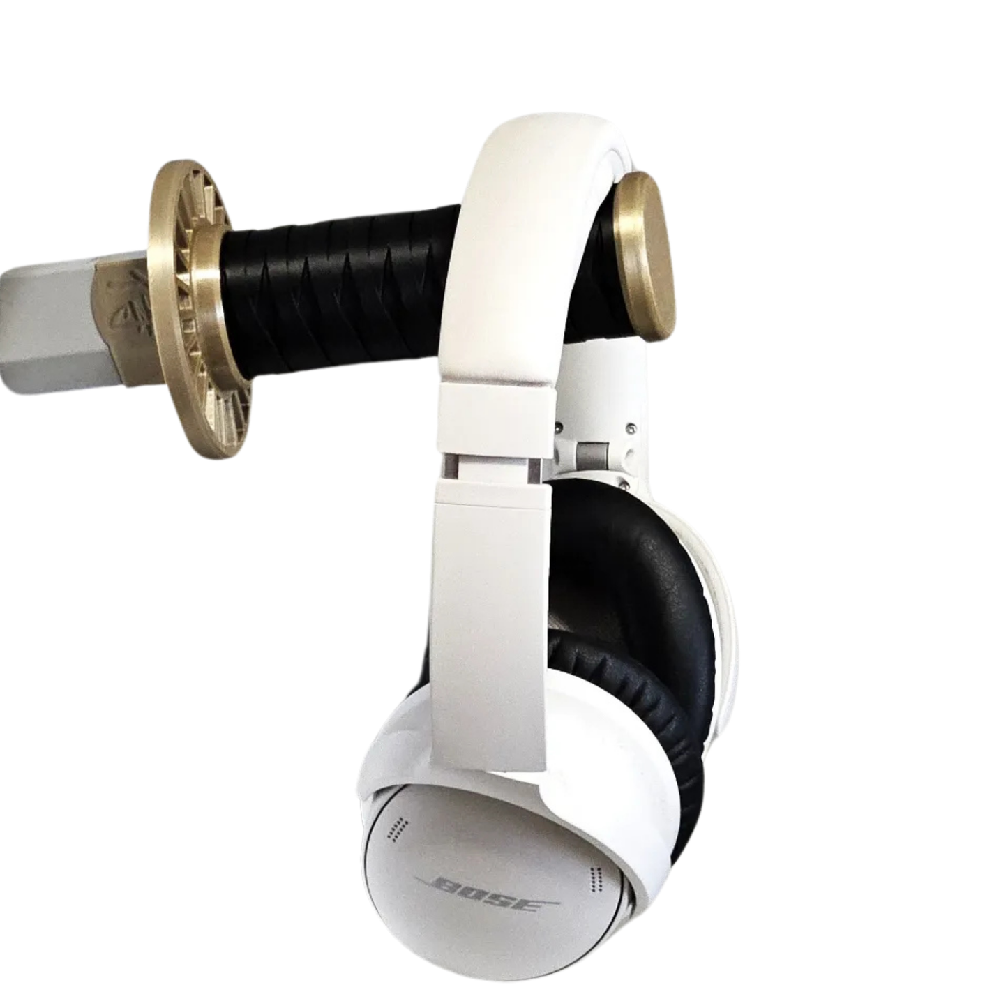 Porta Audífonos Katana de Montaje en Pared | Soporte Headset Estilo Samurai Japonés | Gancho Decorativo