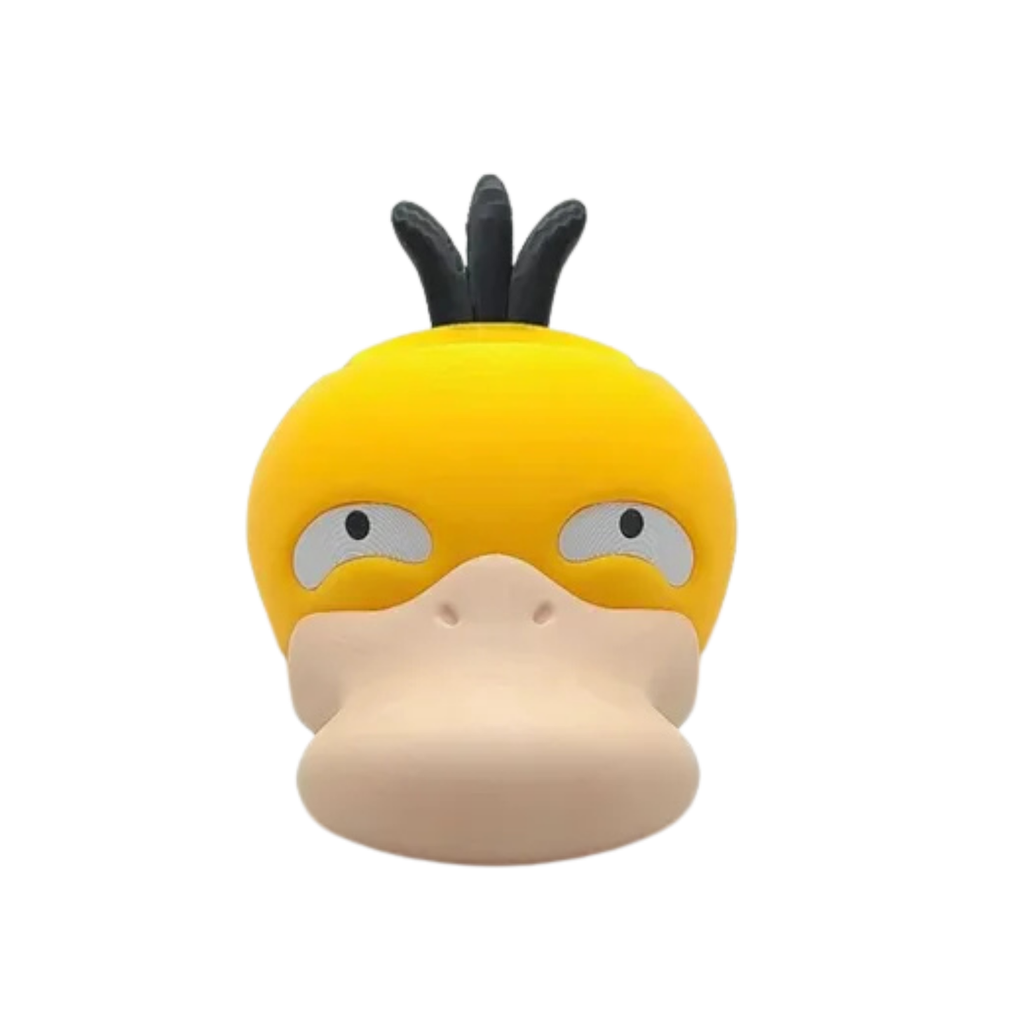 Base para controlador con diseño de la cabeza de Psyduck (Pokémon) de frente, mostrando su característica expresión despistada, sin mando.