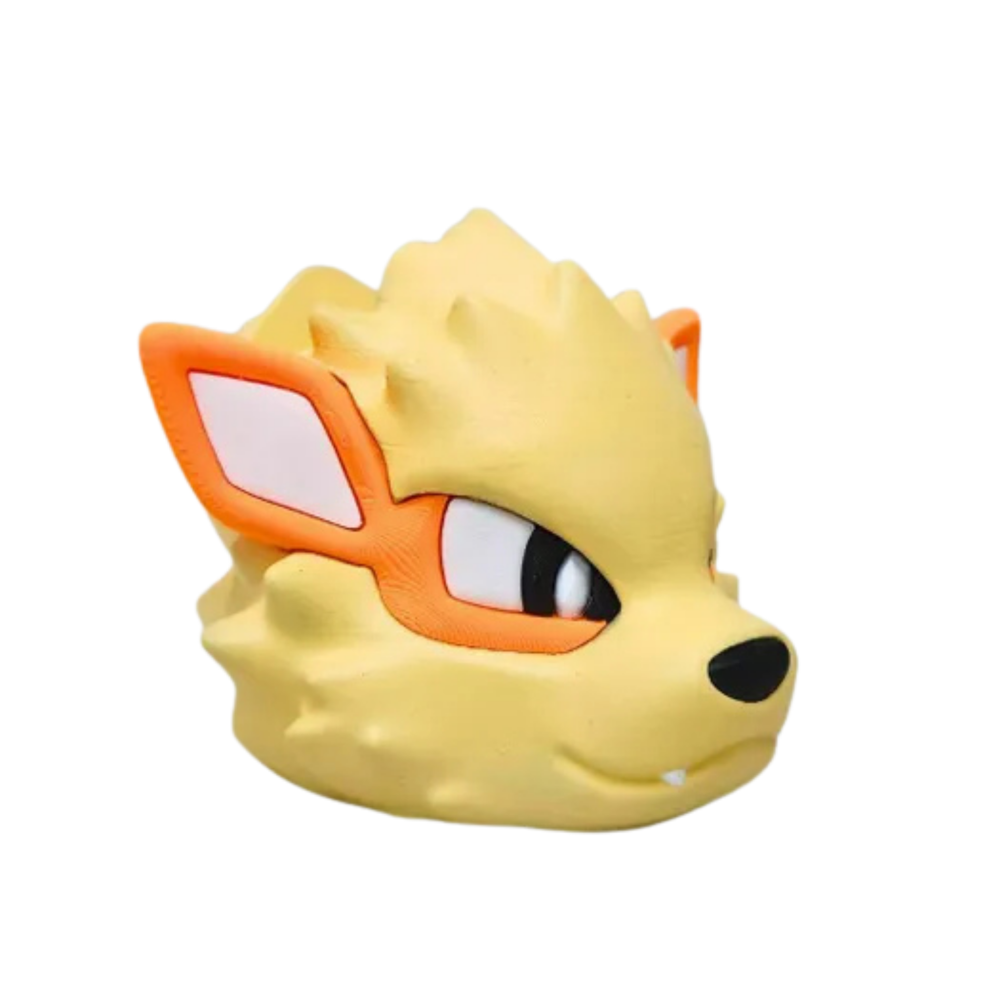 Soporte para mando Arcanine de Pokémon, mostrando su diseño de cabeza legendaria en tonos amarillos y naranjas, listo para sostener un controlador.