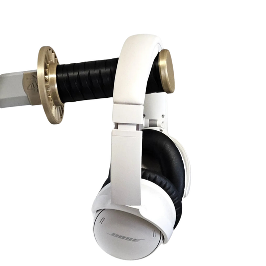 Porta Audífonos Katana de Montaje en Pared | Soporte Headset Estilo Samurai Japonés | Gancho Decorativo