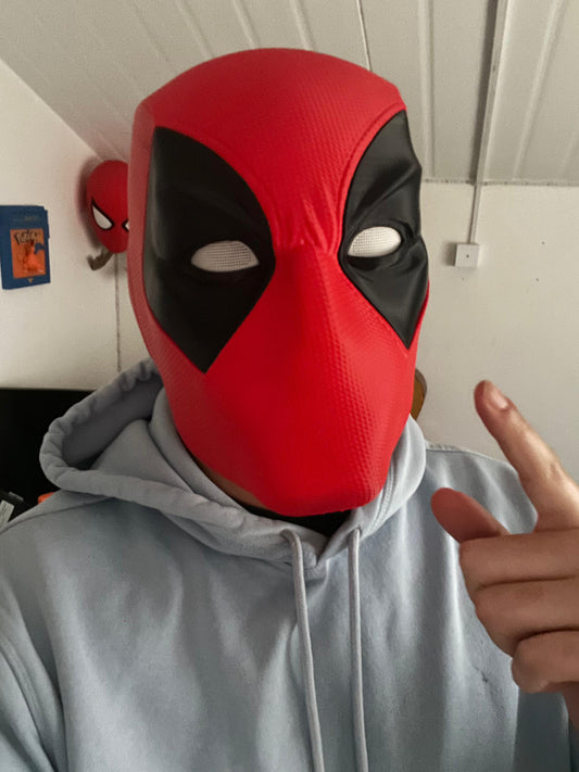 Máscara Casco Deadpool Cosplay | Réplica Marvel | Accesorio Disfraz